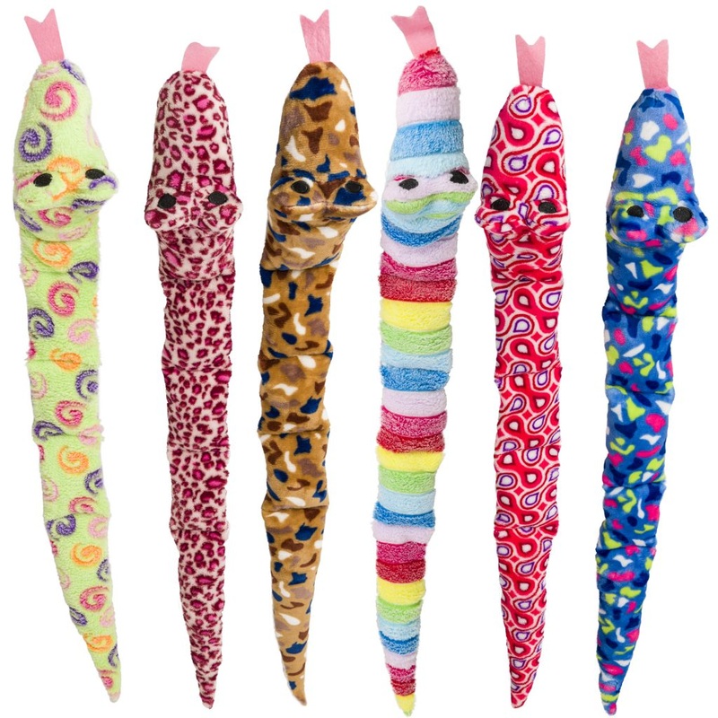Spot Ethical Pet Dog Toy Slithery Snakes 35In Assorted