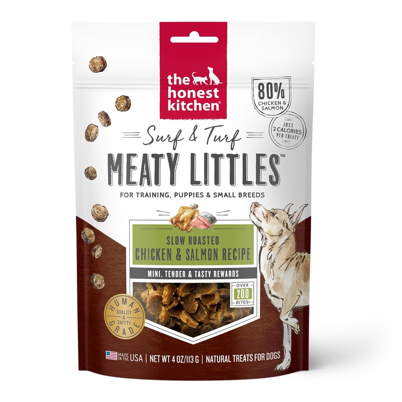 The Honest Kitchen Surf & Turf Meaty Littles: Chicken & Salmon Recipe, 4oz