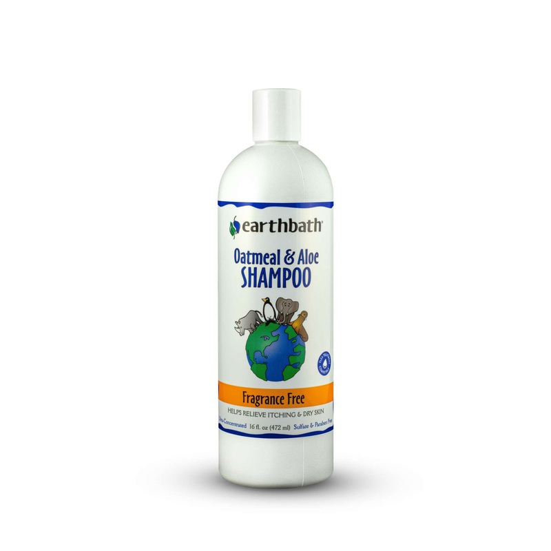 Earthbath Fragrance Free Oatmeal & Aloe Shampoo for Cat & Dog 16 Oz