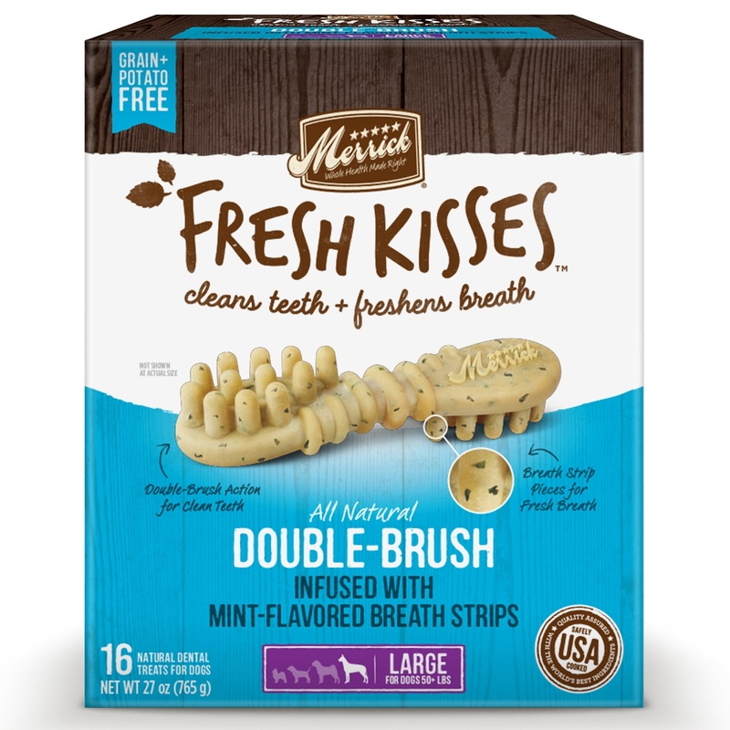 Merrick Mint Flavor Dental Treat for Dog  27 oz. (16 Count)