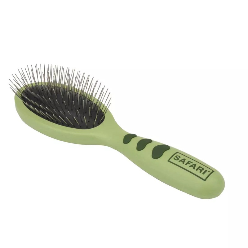 Coastal Safari Wire Pin Brush With Plastic Handle Large 9.25in