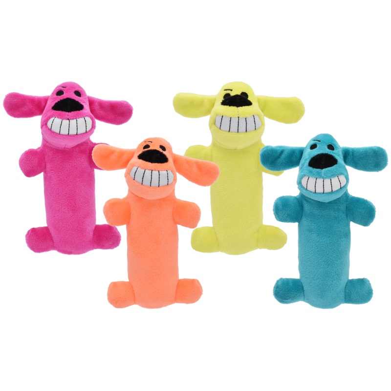 Multipet Plush Dog Toy Loofa Dog, The Original 6in Assorted