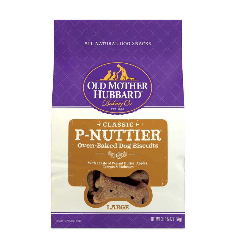 Old Mother Hubbard Classic P-Nuttier Biscuits Baked Dog Treats  Large  3lb 5oz Bag
