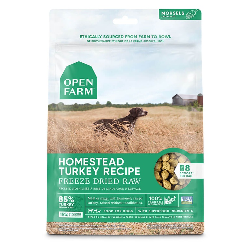 Open Farm Freeze Dried Raw Turkey Dog Food 3.5oz