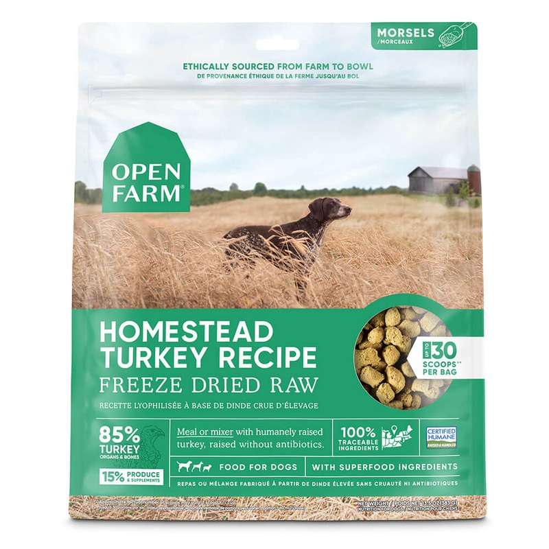 Open Farm Homestead Turkey Freeze Dried Dog Food, 13.5 Oz