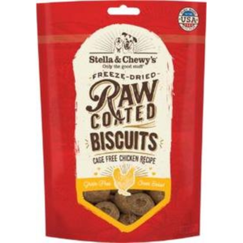 Stella and Chewy s Freeze-Dried Raw Coated Chicken Biscuits for Dogs 9 ounce