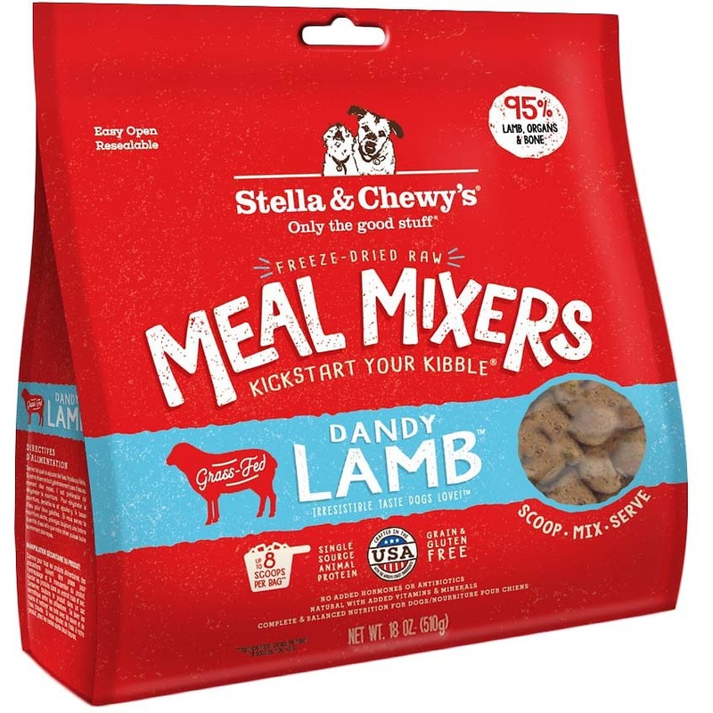 Stella & Chewy's Dandy Lamb Meal Mixers Freeze-Dried Dry Dog Food, 18 oz.