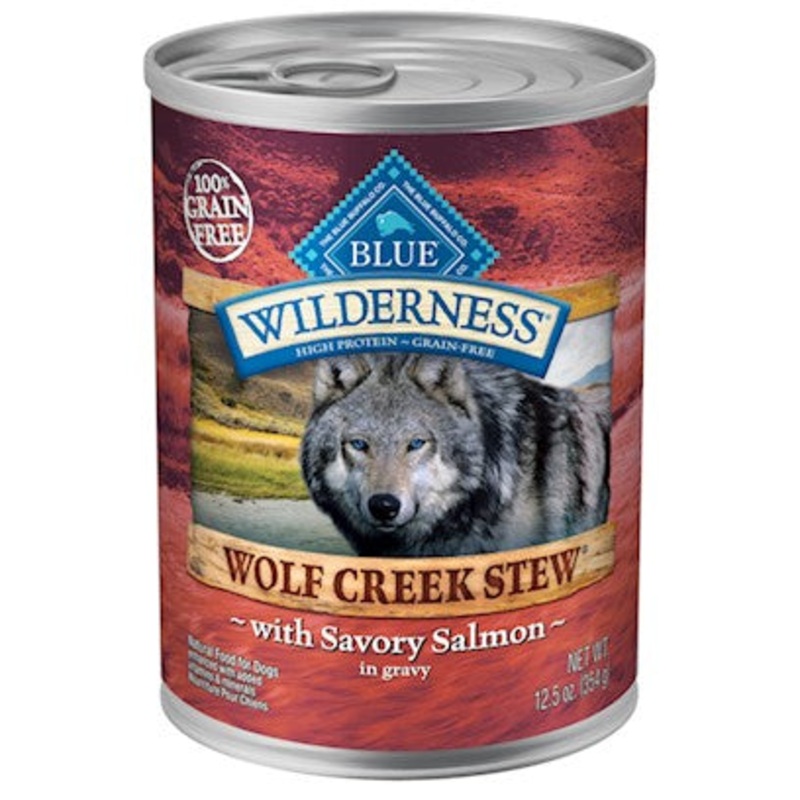 Blue Buffalo Wilderness Grain Free Wolf Creek Stew Wet Dog Food With Savory Salmon - 12.5oz