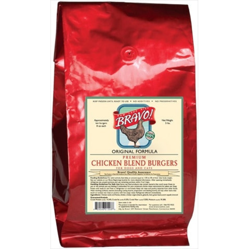 Bravo Raw Diet 294020 Bravo Frz Raw Chicken Blend Burg 5