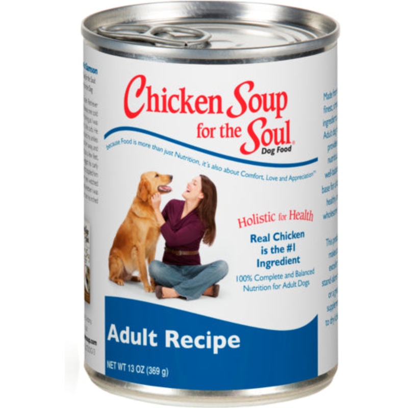 Chicken Soup for the Soul Chicken  Duck & Turkey Flavor Pate Wet Dog Food   13 oz. Cans