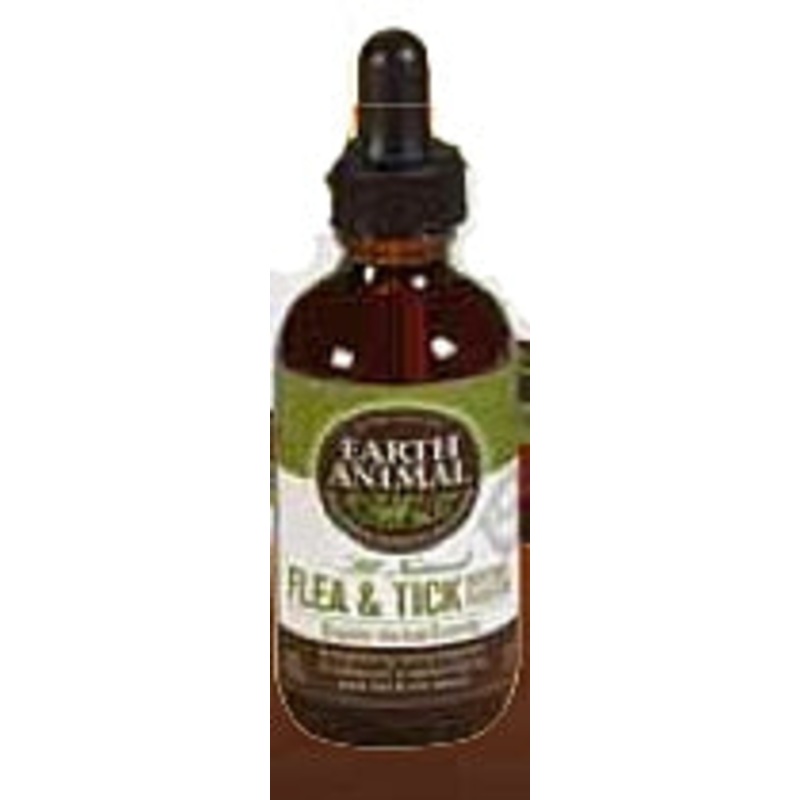 Earth Animal Flea & Tick Program Organic Herbal Dog & Cat Supplement, 2 Fl Oz