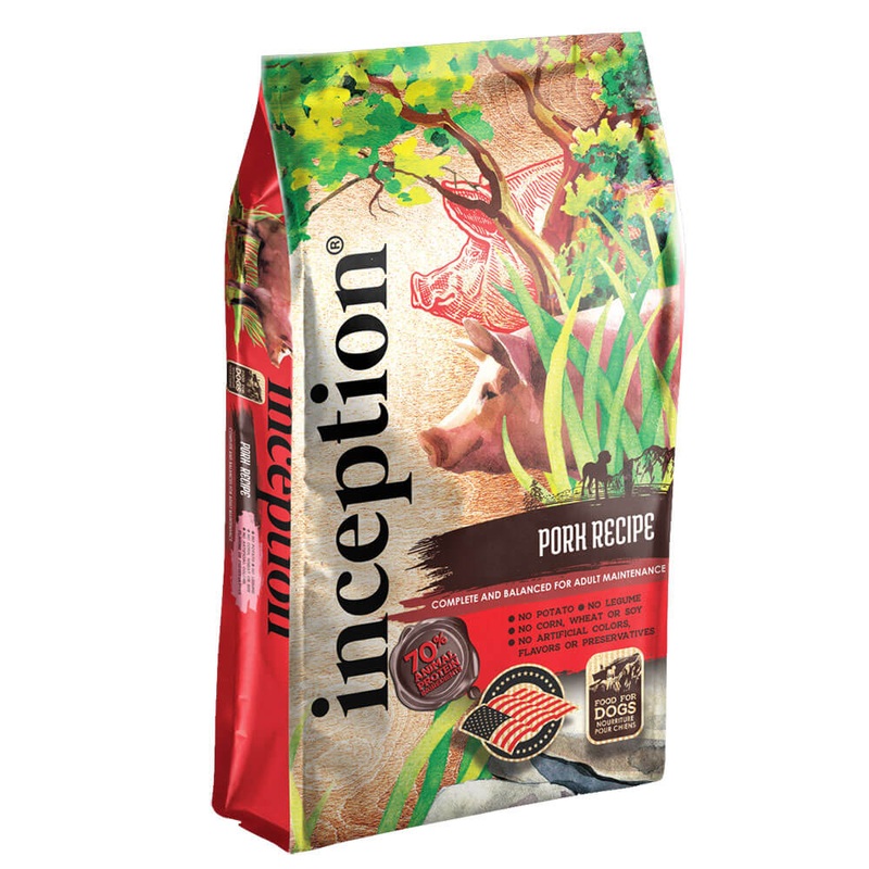 Inception Dry Dog Food Pork Recipe ? Complete and Balanced Dog Food ? Meat First