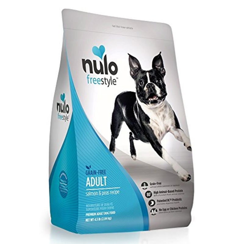 Nulo Adult Dog Grain Free Real Salmon and Peas Recipe Premium Protein Food 4.5 lbs