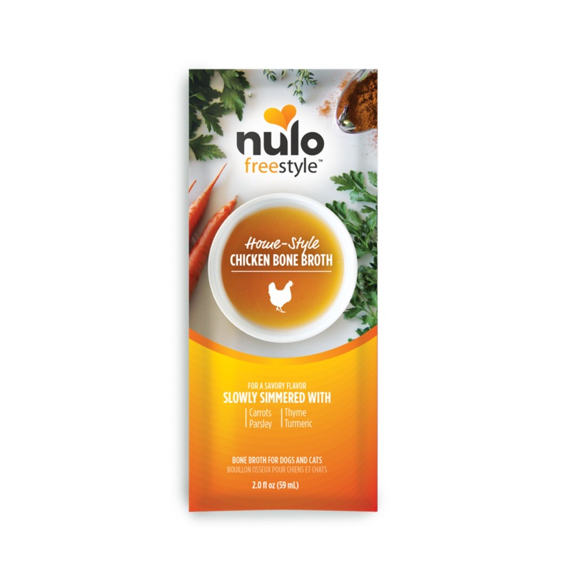 Nulo BEEF Bone Broth Topper -  2 oz Packet for Dogs & Cats - EX 2021+
