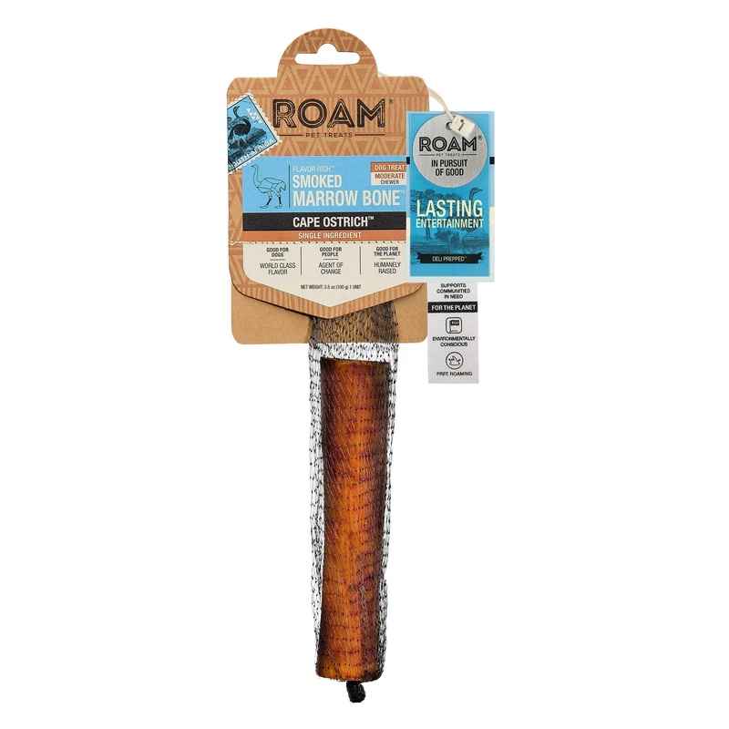 Roam Ostrich Smoked Marrow Large Bone Dog Treat