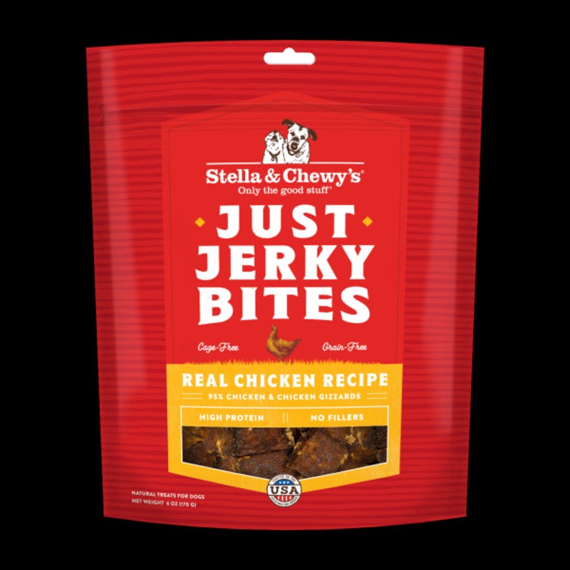 Stella & Chewy's 6 oz Stella & Chewys Dog Just Jerky Bites Chicken Treats