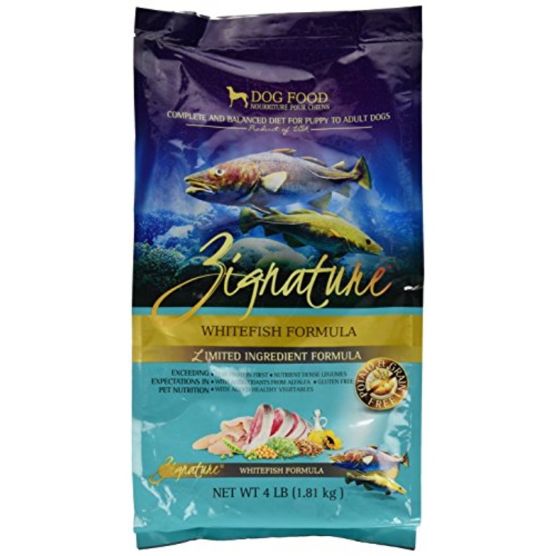 Zignature Whitefish Formula Dry Dog Food  4 Lb