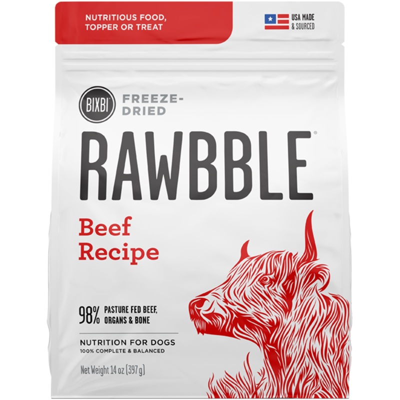 Bixbi Rawbble Freeze Dried Dog 4.5oz Beef