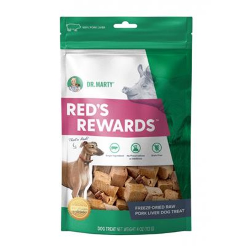 Dr. Marty Reds Rewards Pork Liver Dog Treat 4oz