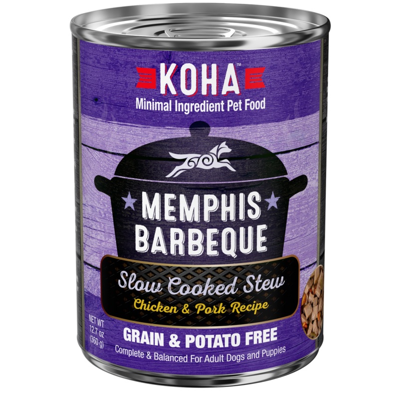 Koha Slow Cooked Stew for Dogs 12.7oz Memphish BBQ