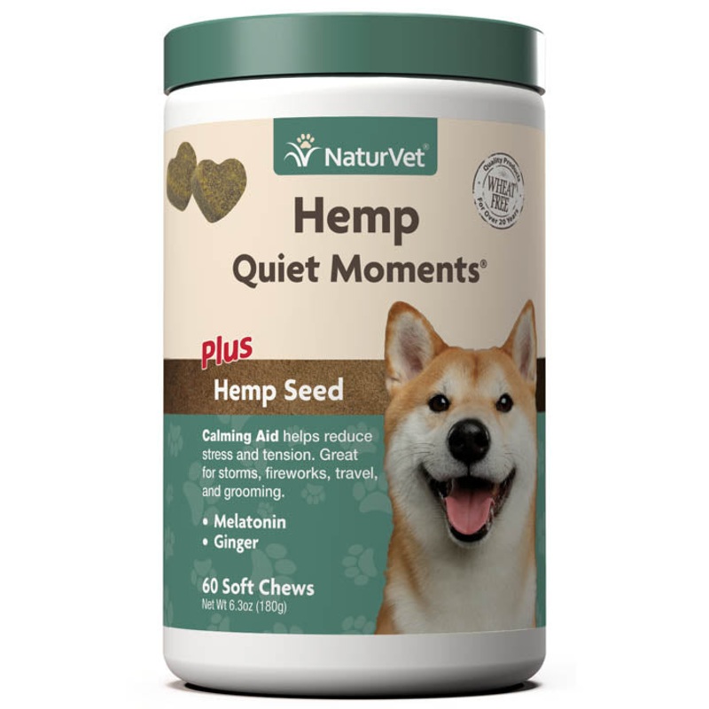 NaturVet Hemp Quiet Moments Calming Aid 60 Soft Chews