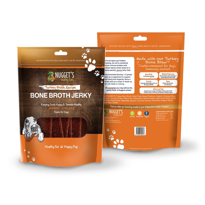 Nuggets Healthy Bone Broth Jowler Jerky 10oz Turkey