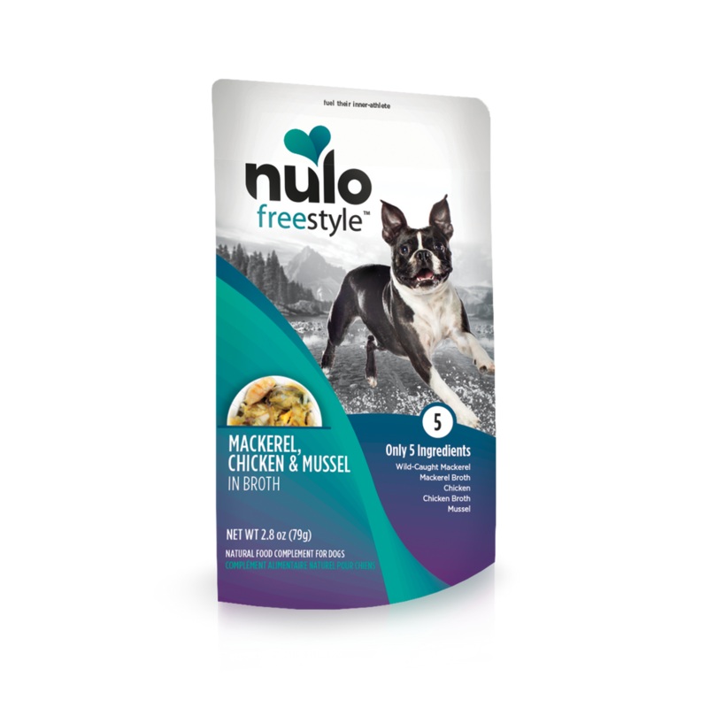 Nulo Freestyle Grain Free Dog Food Pouch 2.8oz Mackeral and Mussels