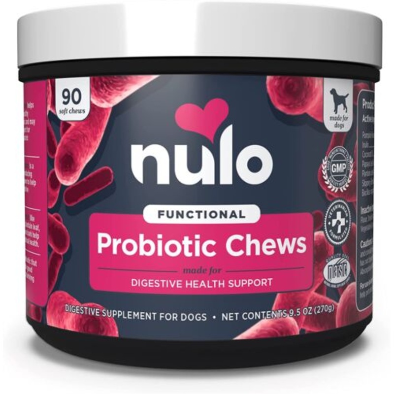 Nulo Probiotic Digestive Health Support Soft Chew Supplement for Dogs - Probiotic - 90 Count (B09JV9CTFJ)