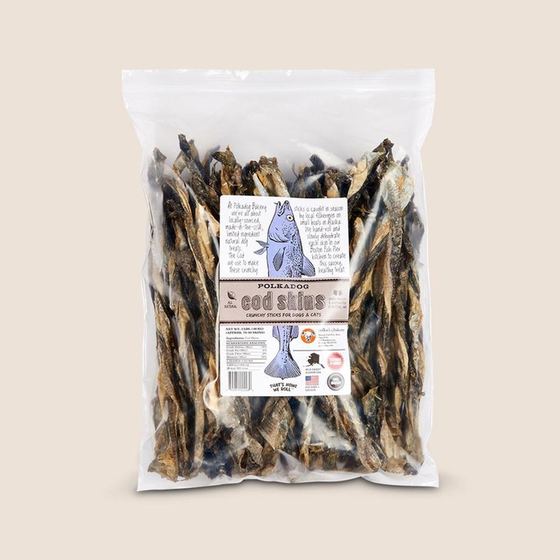 Polka Dog Bakery 12 oz Cod Skin Shirt Treat for Dog