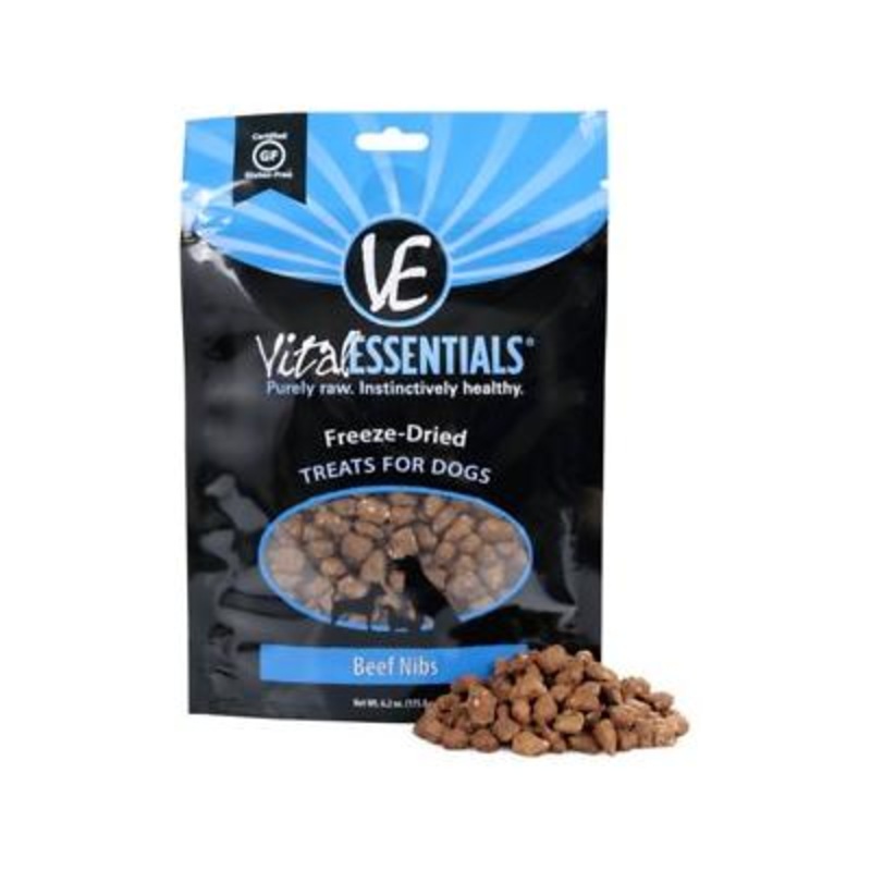 Vital Essentials Freeze Dried Beef Nibblets Dog Treats 6.2oz