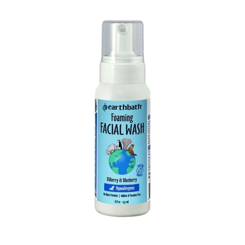 Earth Bath 8 oz Foaming Facial Wash Bilberry & Blueberry Scent