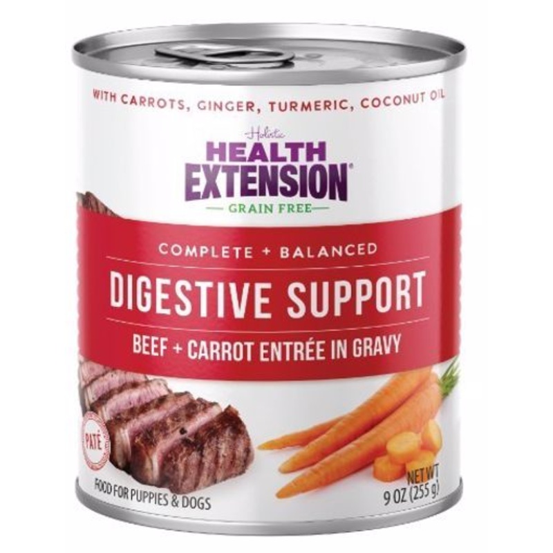 Health Extension Digestive Support 9 oz Beef and Carrot in Gravy
