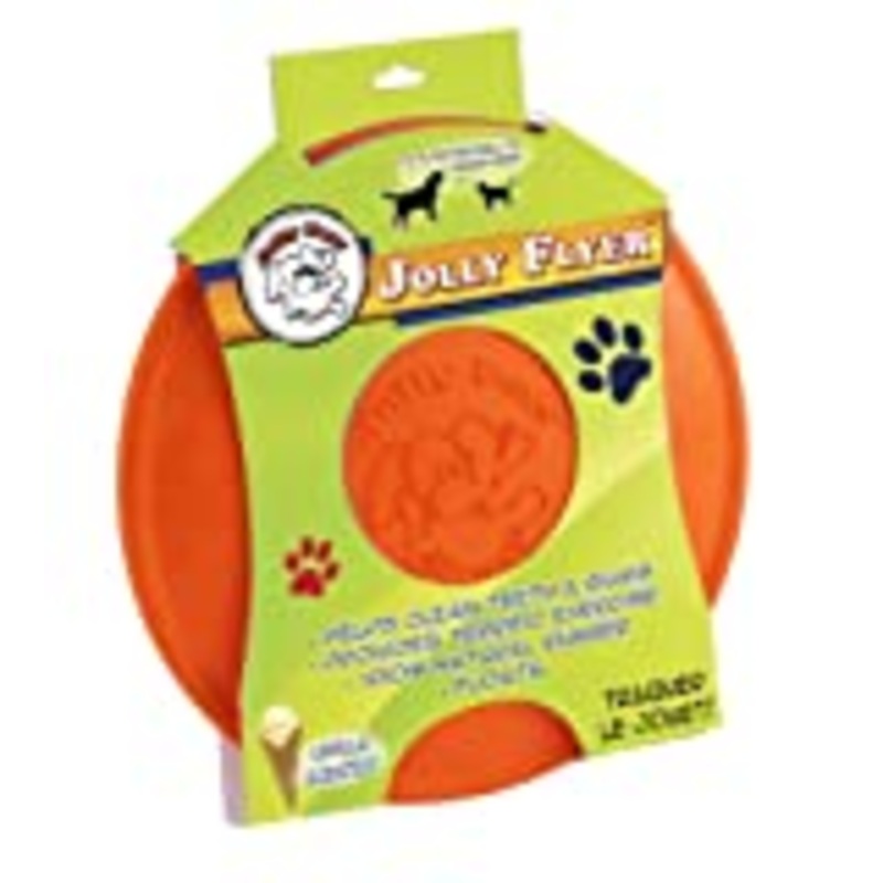 Jolly Pets Flyer Floating Rubber Dog Toys Red  8.5