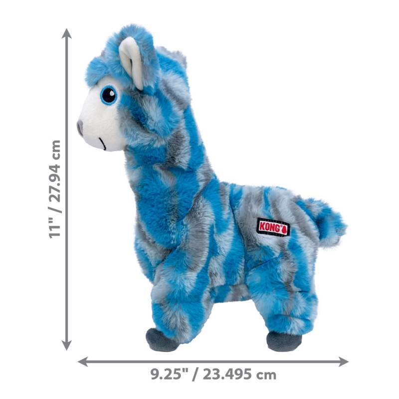 Kong Dog Toy Low Stuff Stripes Llama Medium