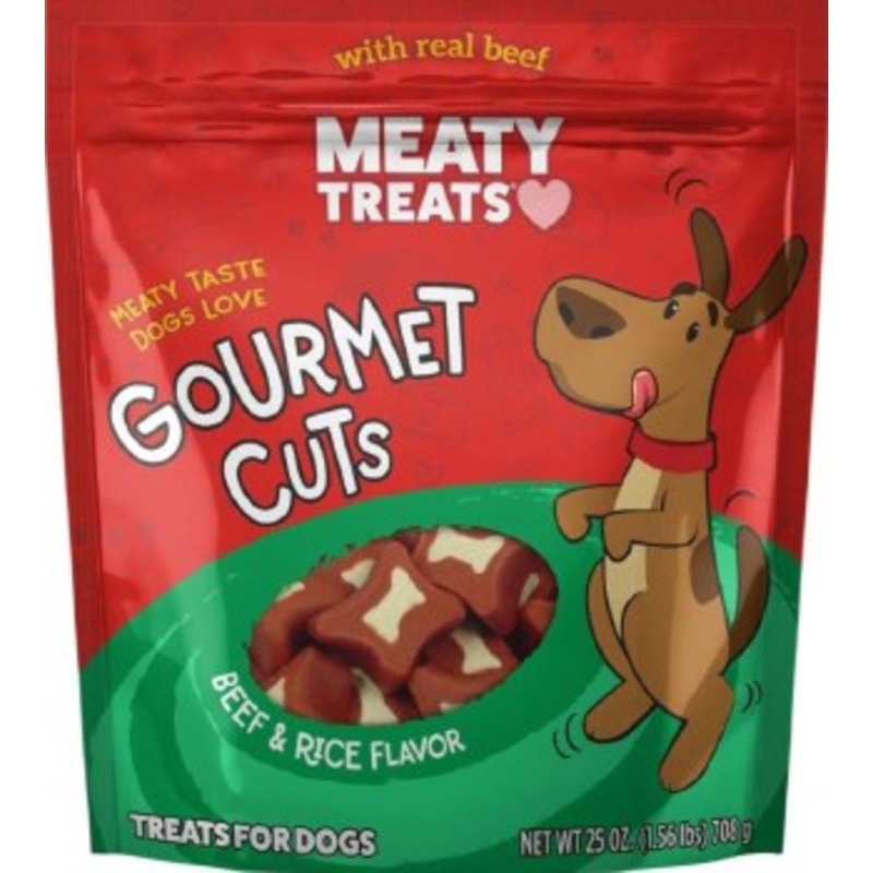 Meaty Treats Gourmet Cuts Beef and Rice Dog Treats 25oz