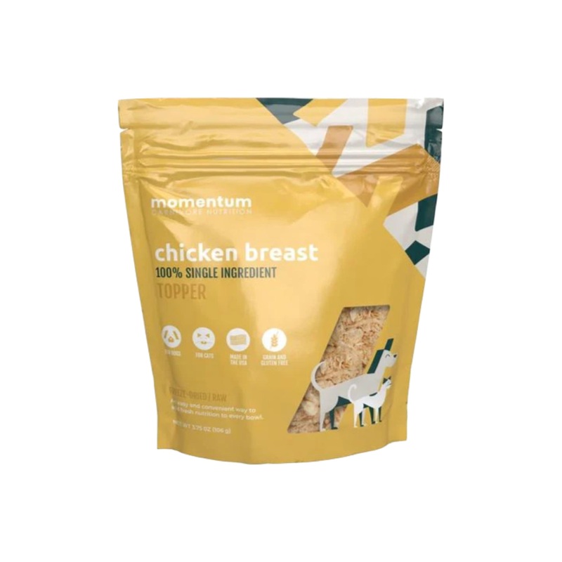 Momentum Dog Freeze Dried Food Topper 3.75oz Chicken Breast