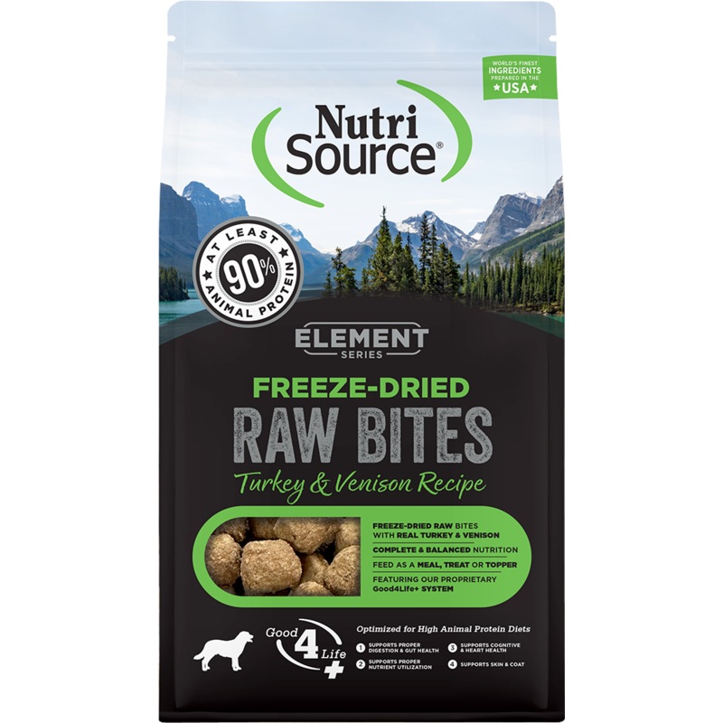 NutriSource Element Series Freeze-Dried Turkey & Venison Recipe 2.5 oz