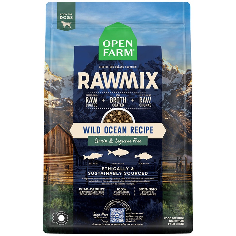 Open Farm RawMix Grain Free Wild Ocean Recipe Dry Dog Food 3.5lb