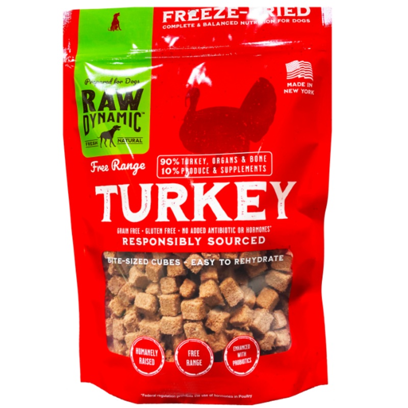 Raw Dynamic Freeze Dried Dog Treat Turkey 1.5oz