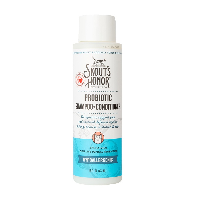 Skout's Honor Cat Probiotic Shampoo Conditioner Unscented 16oz