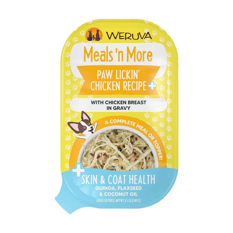 Weruva Meals 'n More Paw Lickin' Chicken Recipe Plus Wet Dog Food 3.5 oz