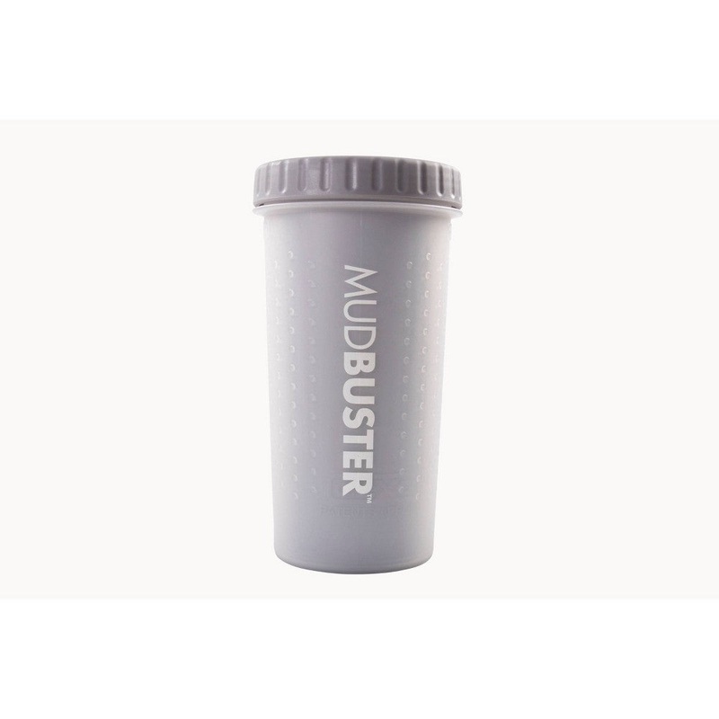 Dexas MudBuster Portable Dog Paw Washer/Paw Cleaner  Large  Light Gray