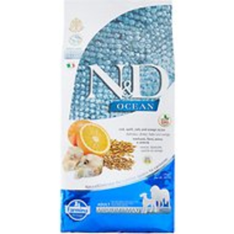 Farmina N&D Ocean Herring & Orange Medium & Maxi Adult Grain-Free Dry Dog Food 5.5lb