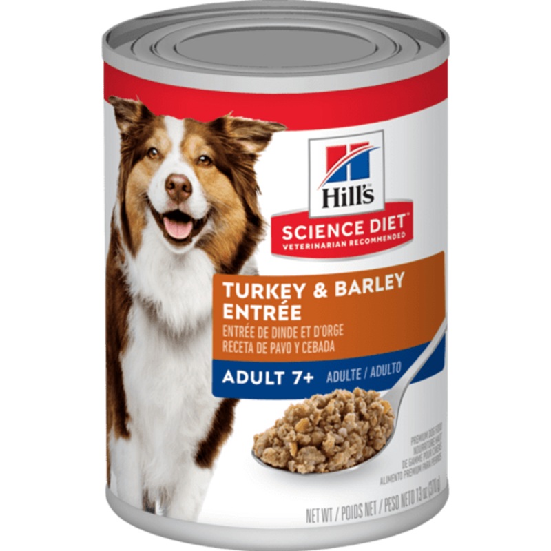 Hill's Science Diet Adult 7+ Turkey & Barley Entree Canned Dog Food, 13oz