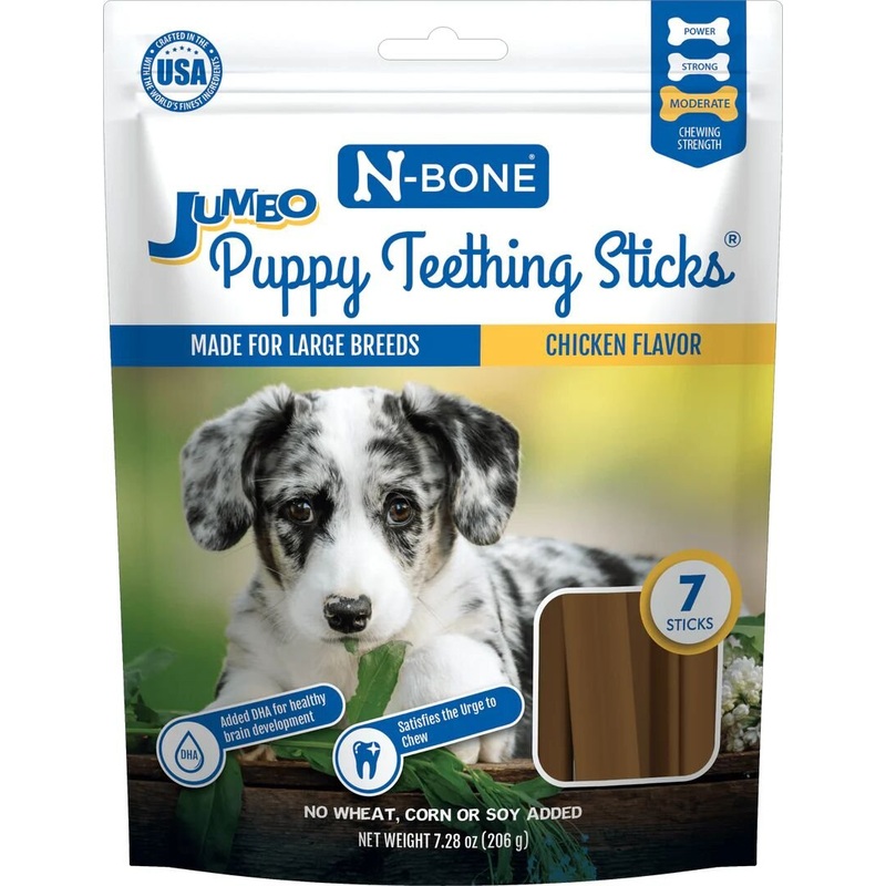 N-Bone Jumbo Puppy Teething Sticks 7 Ct