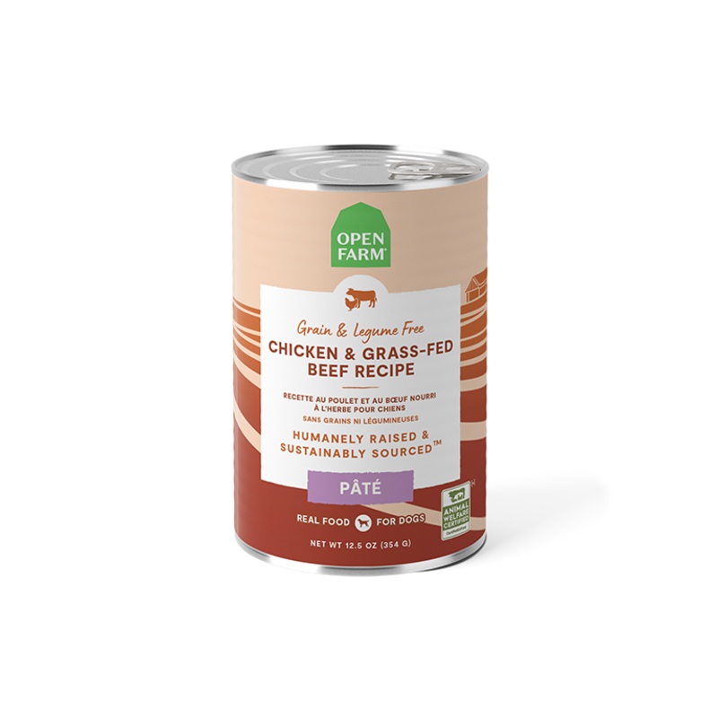 Open Farm Chicken & Grass-Fed Beef Pt for Dogs 12.5 oz