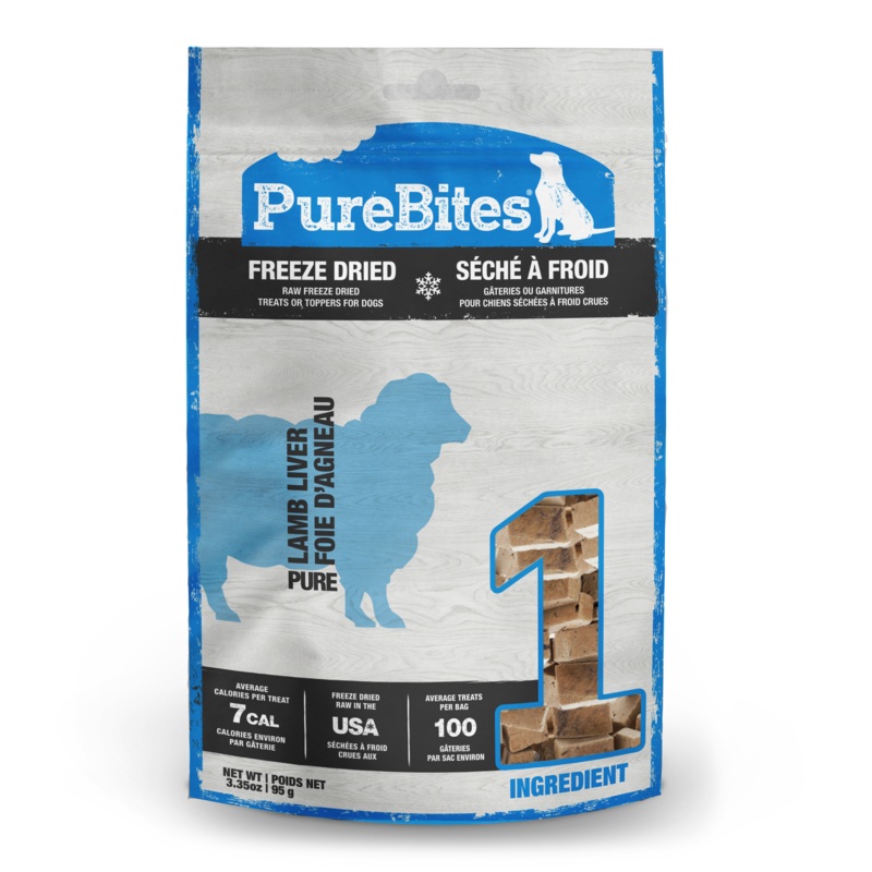 PureBites Freeze Dried Treats for Dogs Lamb 3.35oz