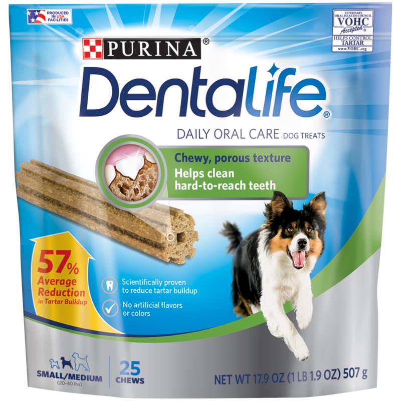 Purina DentaLife Made in USA Facilities Medium Dog Dental Chews, 17.9oz