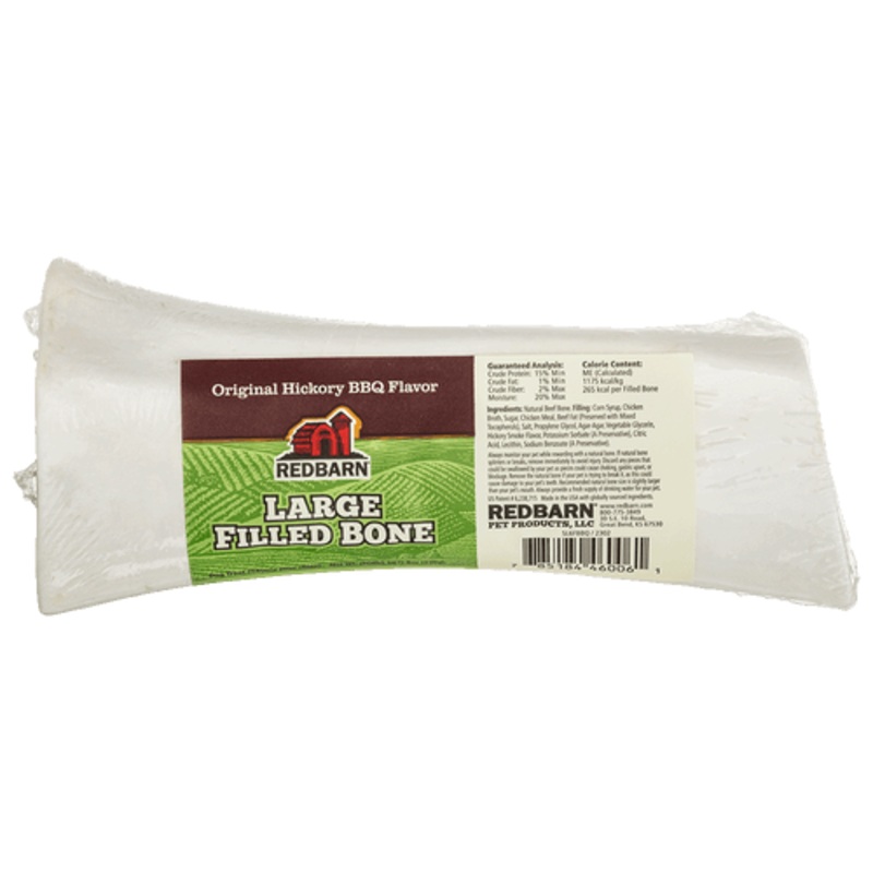 Redbarn Filled Bone Large Hickory BBQ Flavor