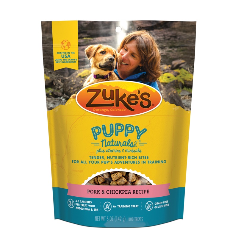 Zuke's Puppy Naturals Puppy Treats Pork and Chickpea Recipe - 5 oz Bag